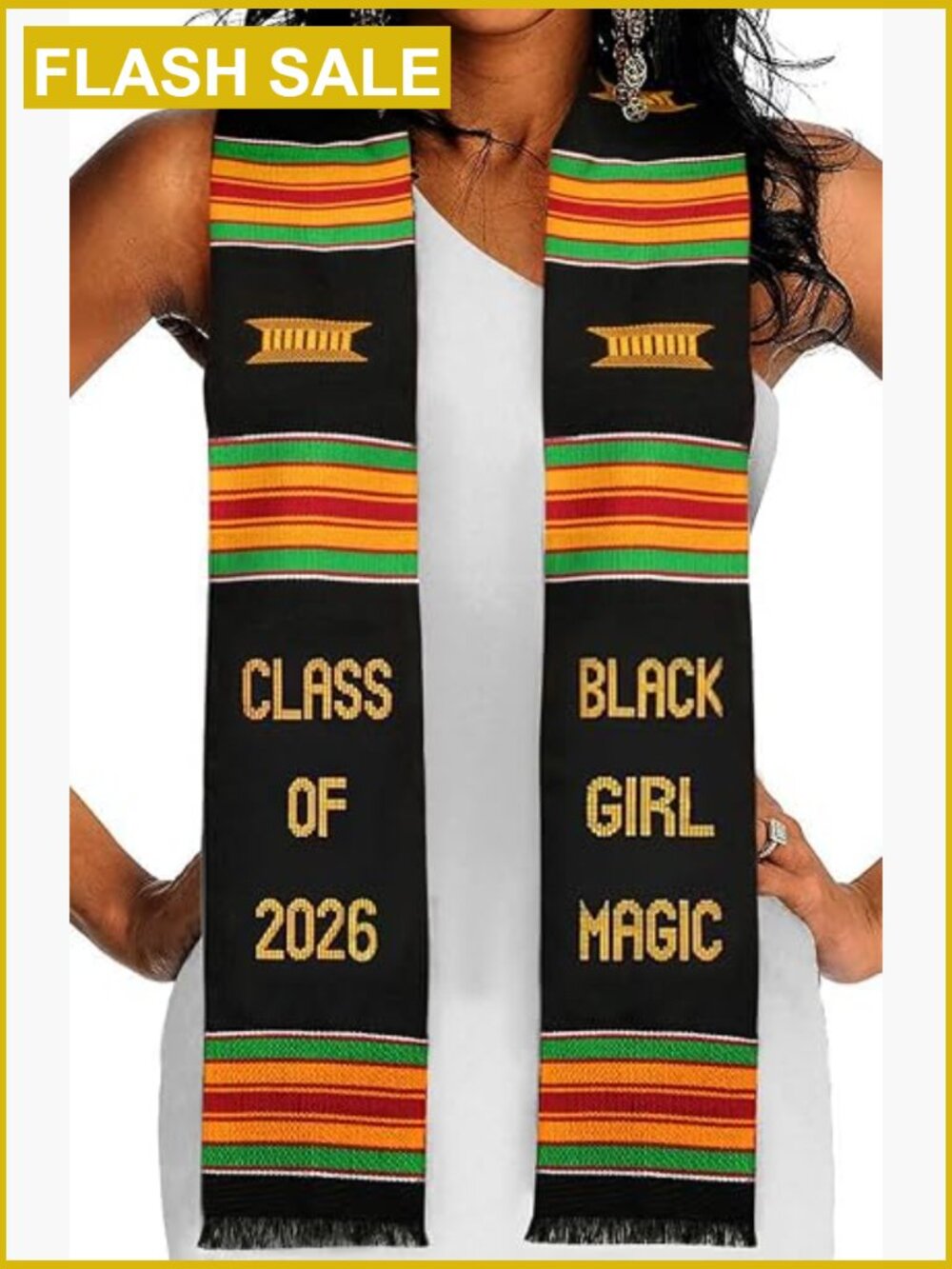 Kente Graduation Stole 2026 Sash Class Of 2026 African Print